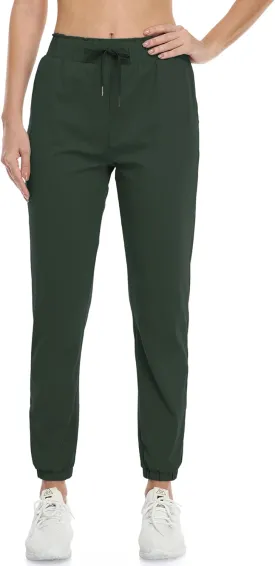 Rrosseyz Women Lightweight Joggers Pants with Pockets, Quick Dry Athletic Workout Soft Pant for Gym Running