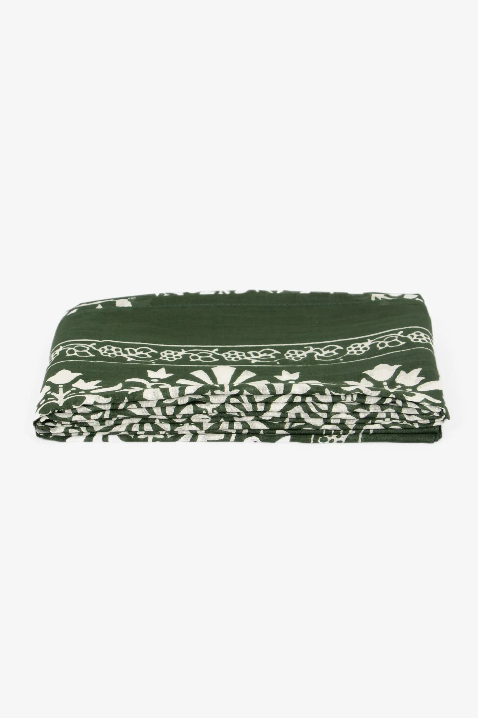 Rue Lightweight Cotton Scarf - Khaki, Leaf