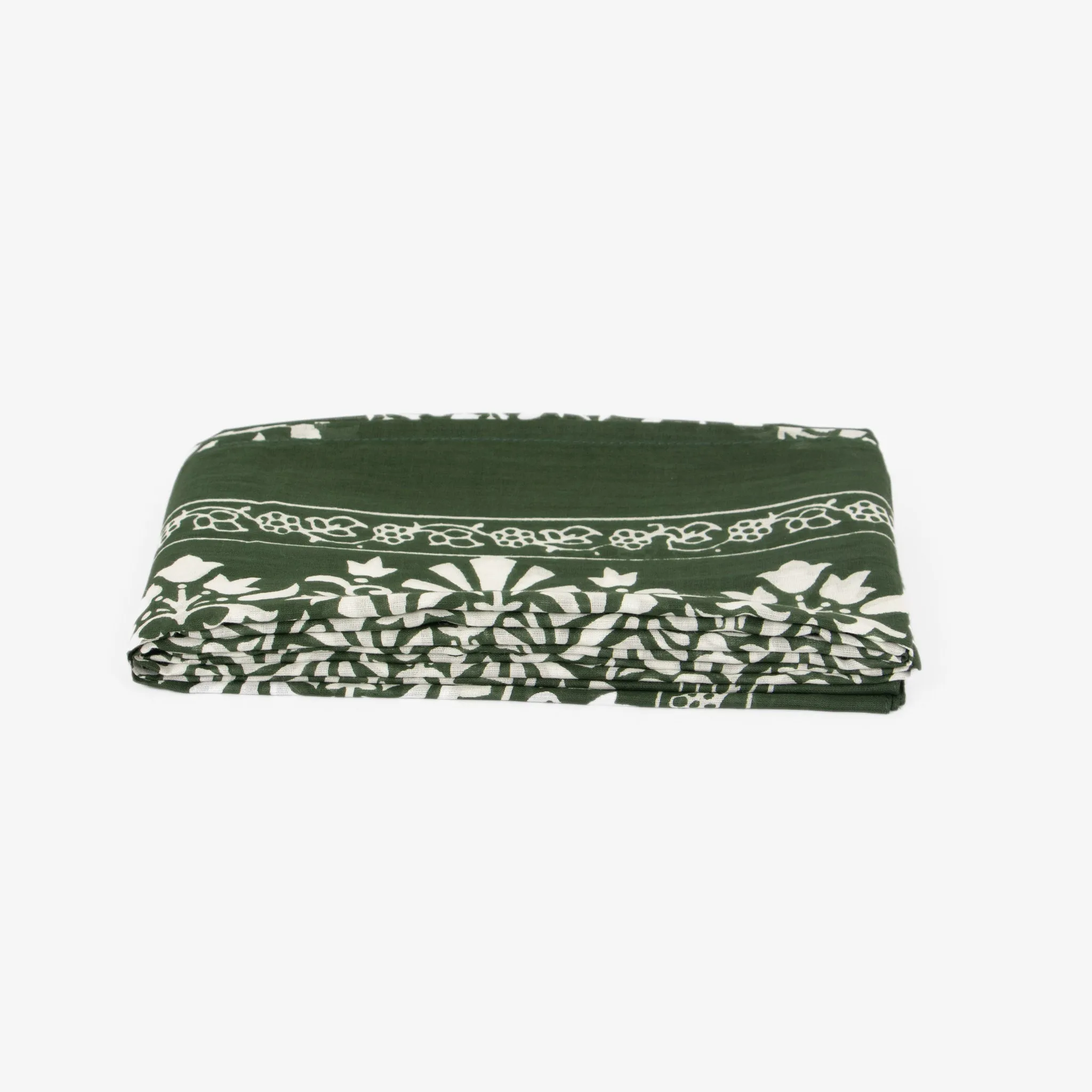 Rue Lightweight Cotton Scarf - Khaki, Leaf