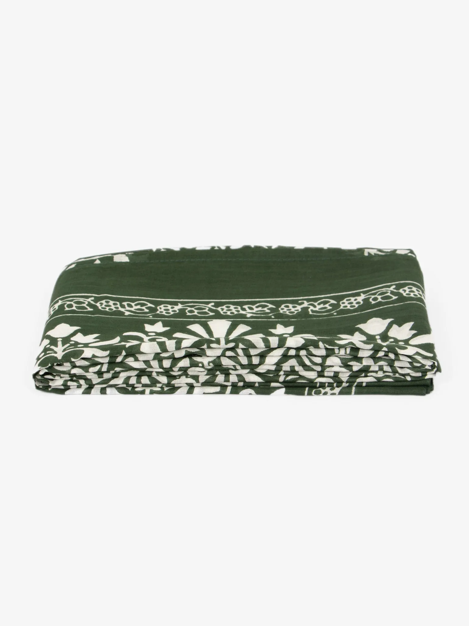 Rue Lightweight Cotton Scarf - Khaki, Leaf