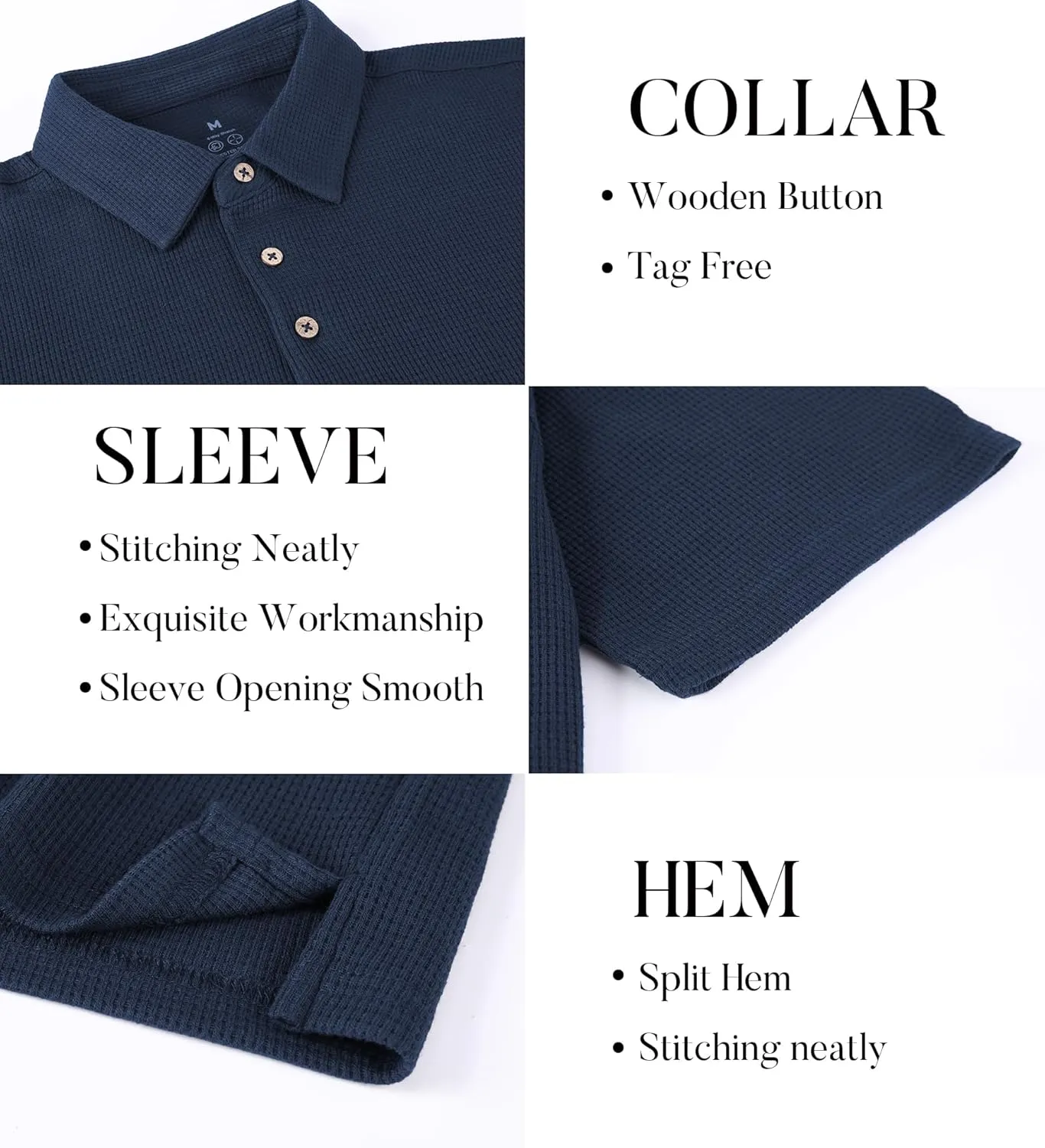 SAMERM Mens Zipper Polo Shirts Short Sleeve Casual Fashion Stylish Knit Polo T Shirt for Men