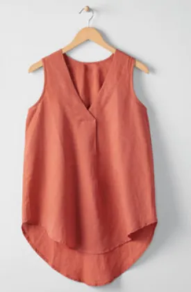 Sleevless Cotton- Linen blend Women Tank
