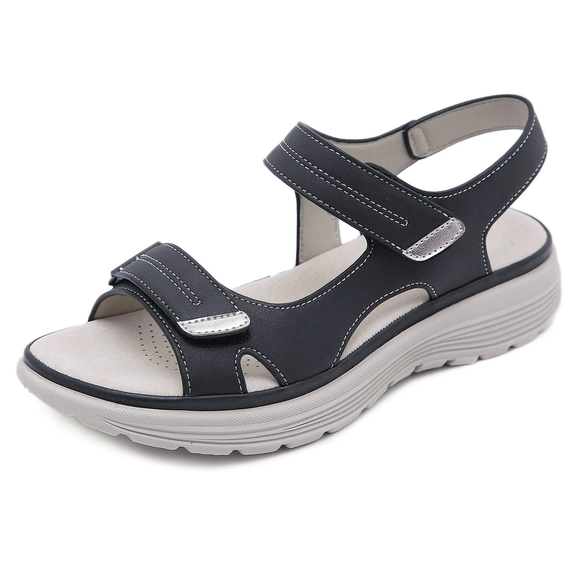 Slip-on Wedge Sandals
