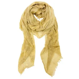Solid Color Raw Edge Cotton Scarf