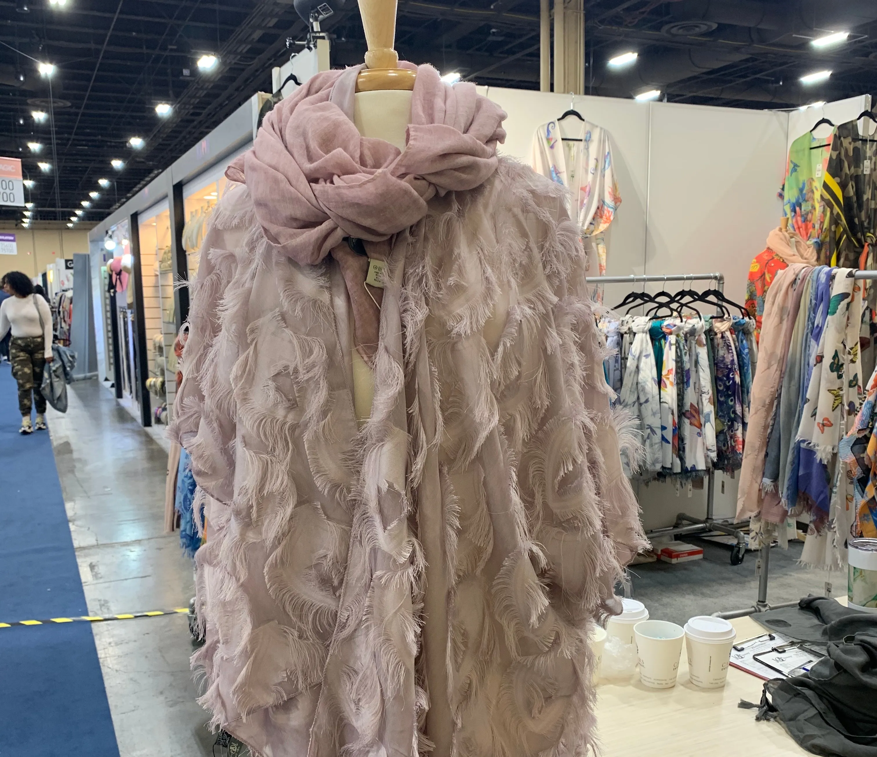Solid Color Raw Edge Cotton Scarf