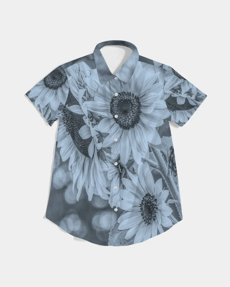 Summer Serenity Women's Short Sleeve Button Up