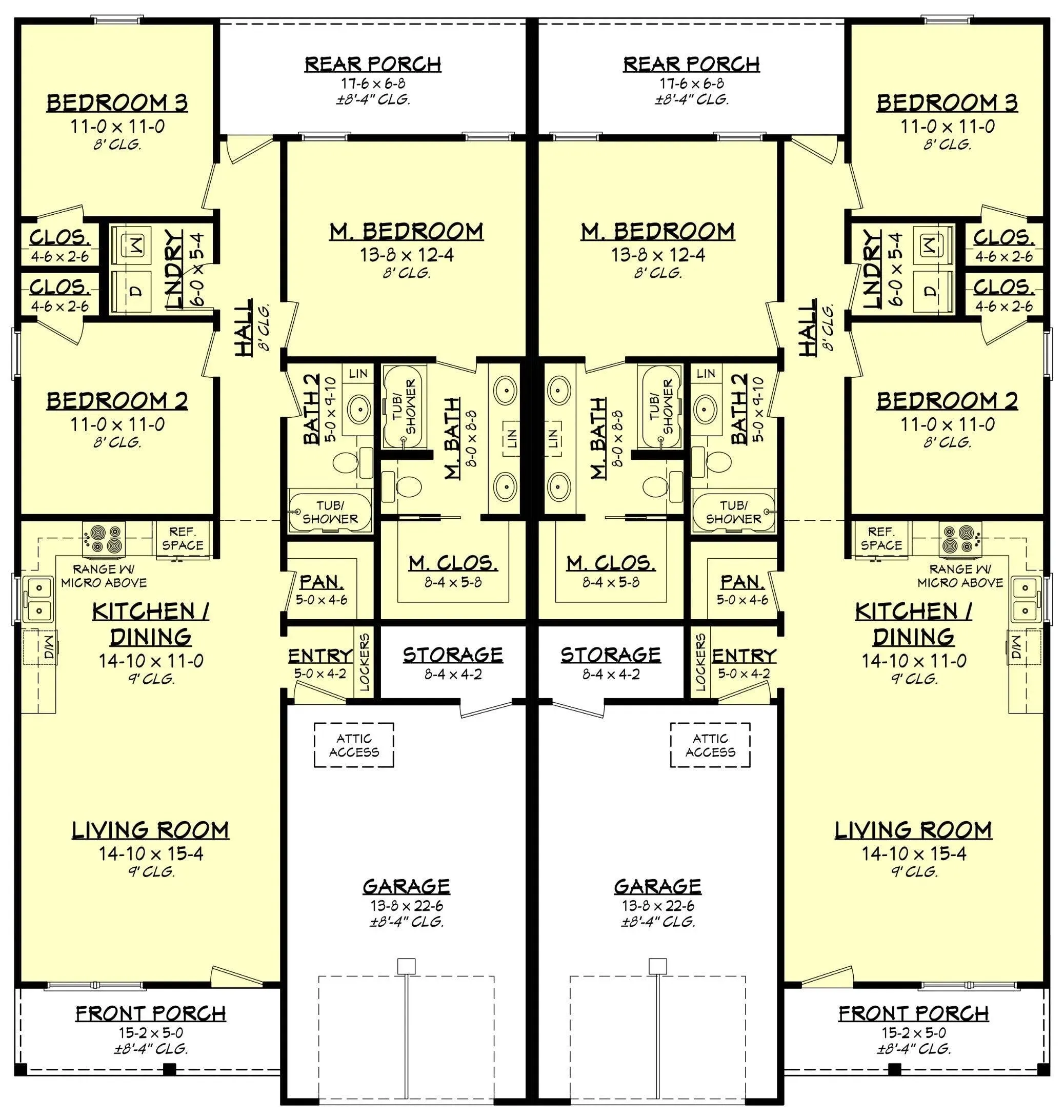 Sytlish Duplex Plan with Spacious Living and Comfortable Living spaces