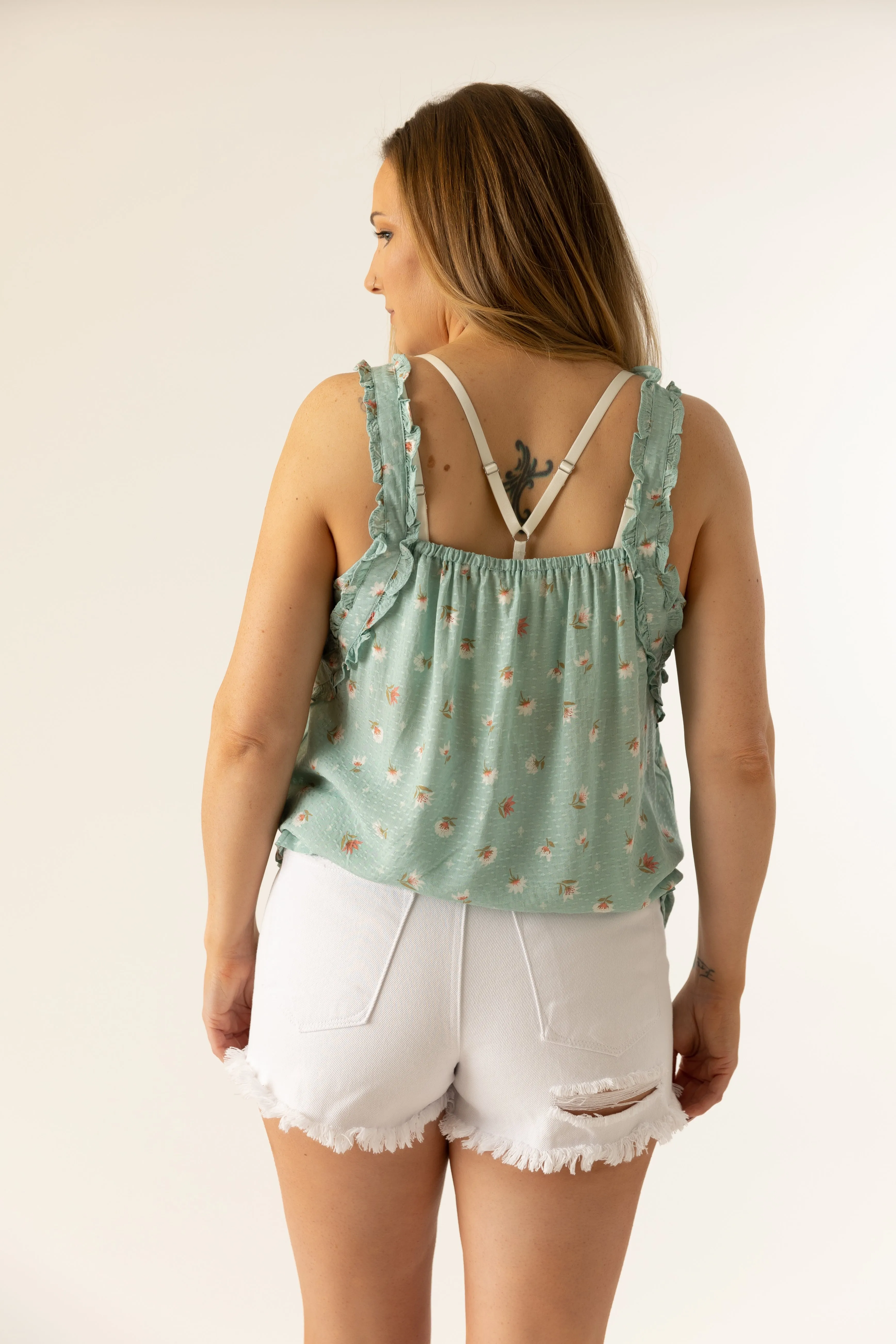 Tilda High Rise White Shorts