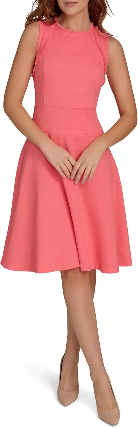 Tommy Hilfiger Women's Sleeveless Scoop Neck Fit and Flare Dress
