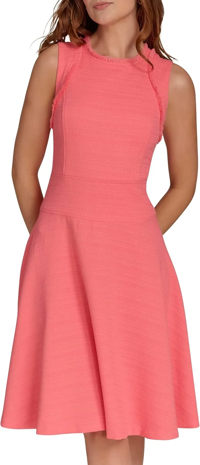 Tommy Hilfiger Women's Sleeveless Scoop Neck Fit and Flare Dress