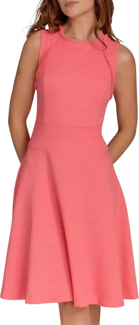 Tommy Hilfiger Women's Sleeveless Scoop Neck Fit and Flare Dress