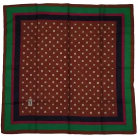 Vintage 1970s Yves Saint Laurent YSL Scarf Mixed Pattern Cotton Voile 26 Inch