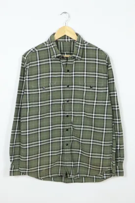 Vintage Plaid Button-Down Shirt