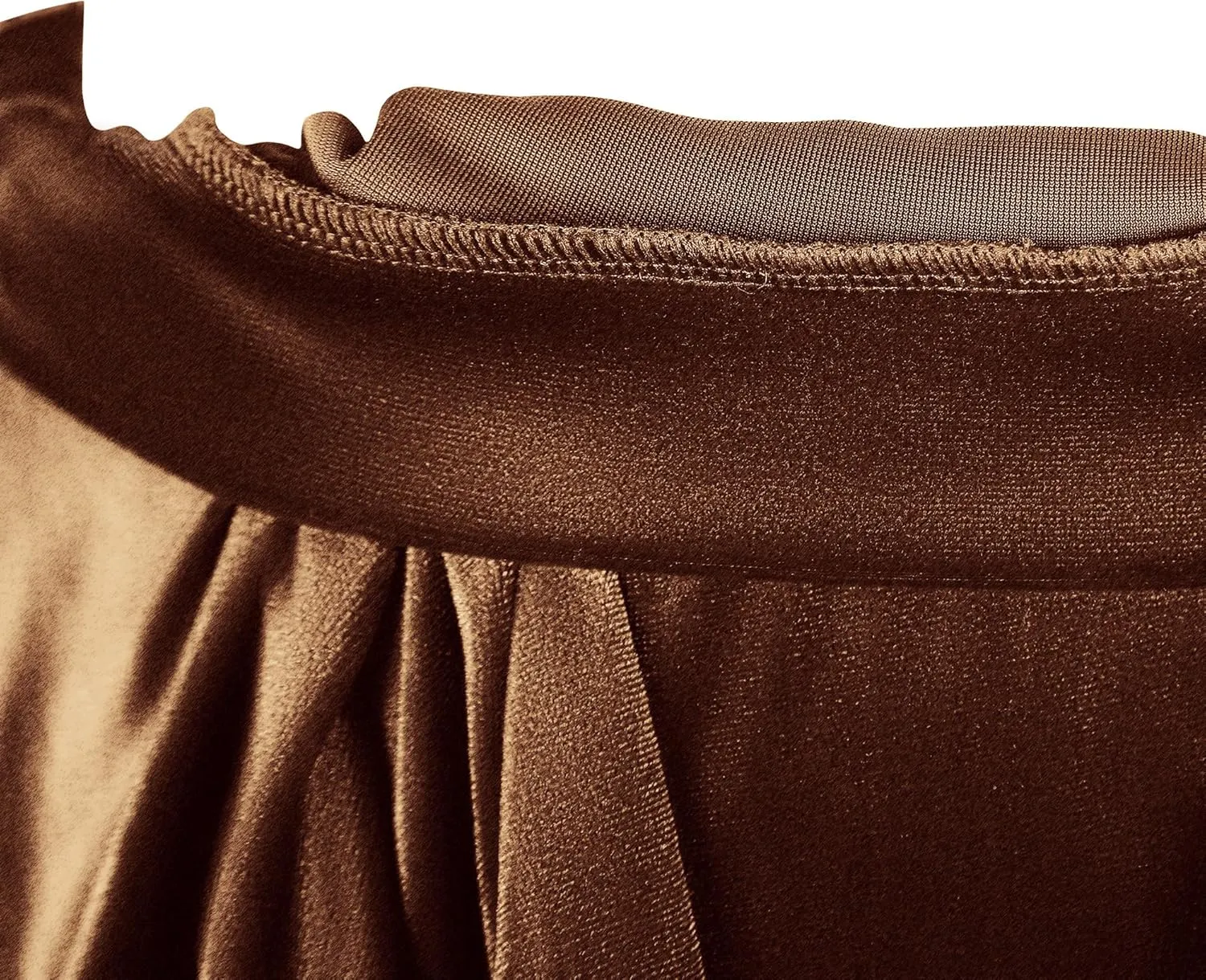 Women's Velvet Basic Versatile Stretchy Flared High Waist Mini Skater Skirt