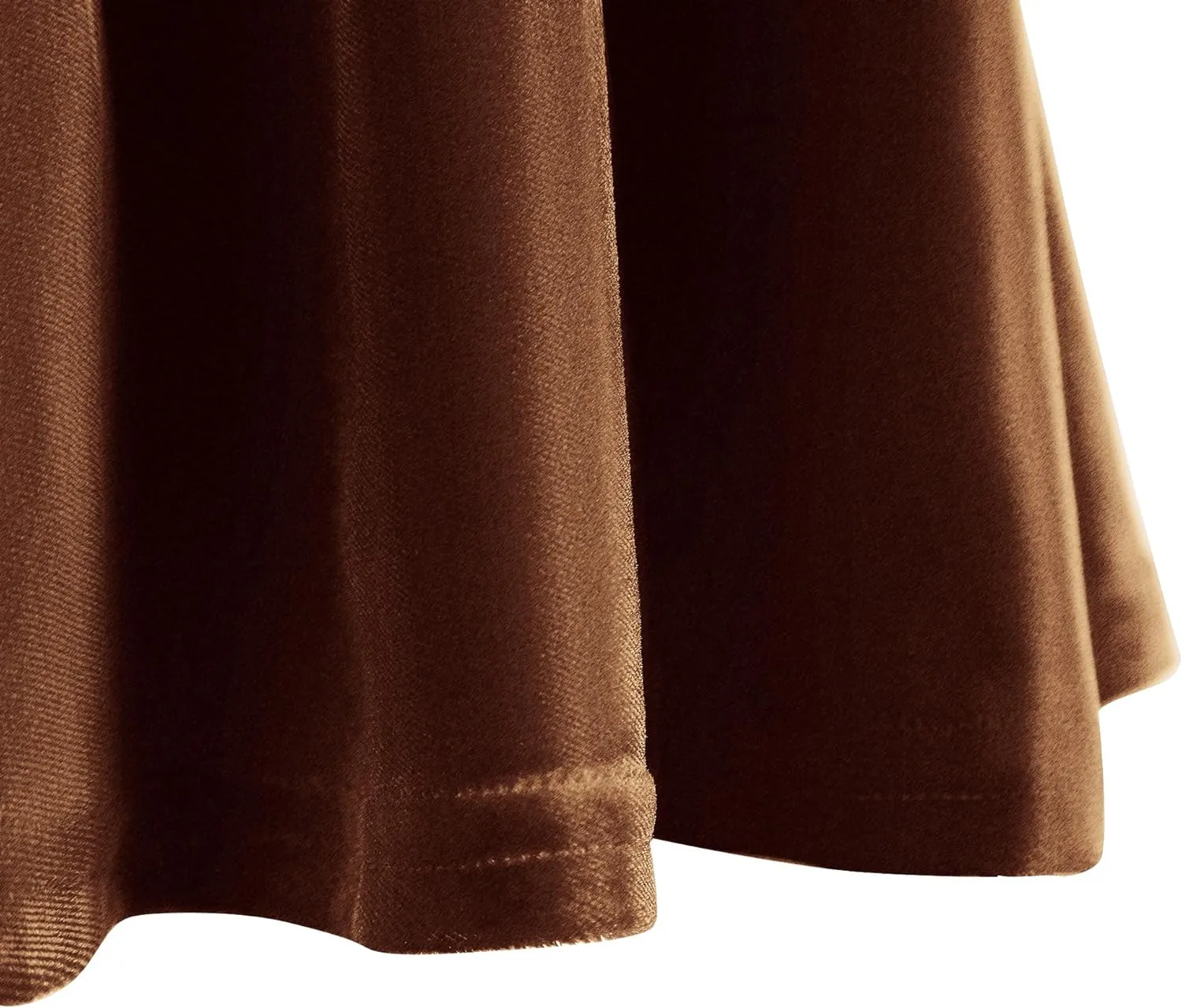 Women's Velvet Basic Versatile Stretchy Flared High Waist Mini Skater Skirt
