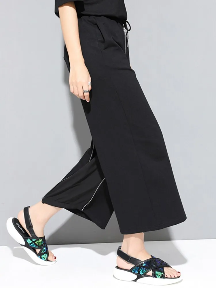Zipper Two Ways Wear Trousers