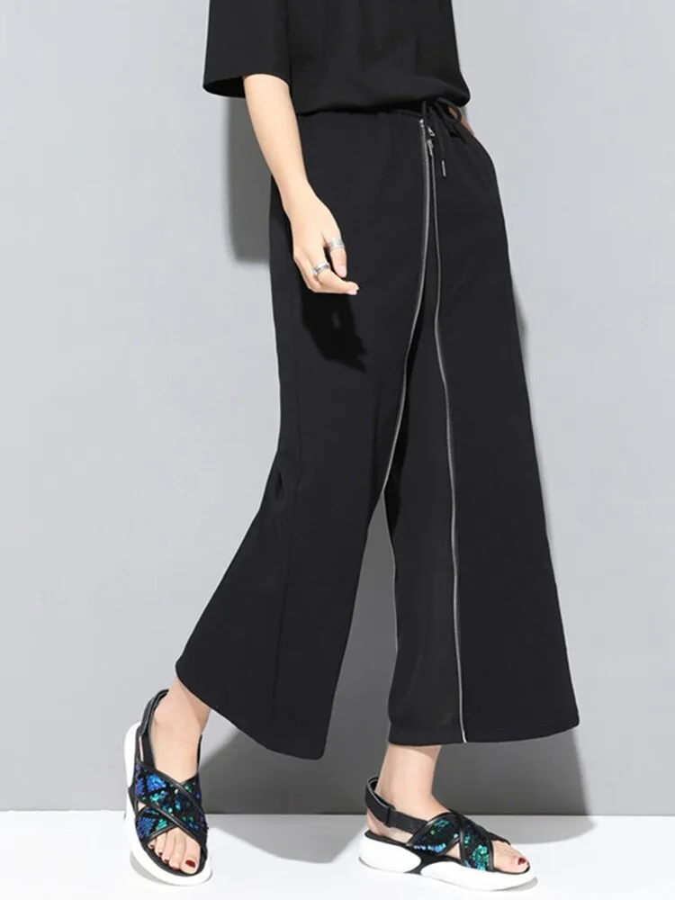 Zipper Two Ways Wear Trousers
