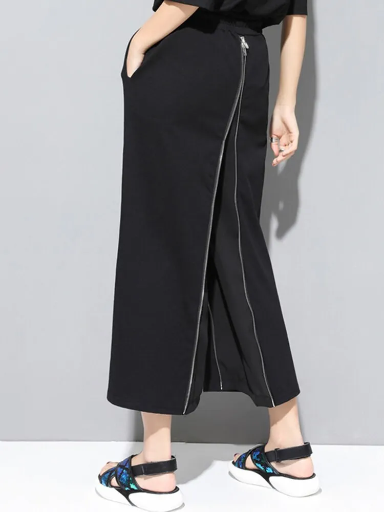 Zipper Two Ways Wear Trousers
